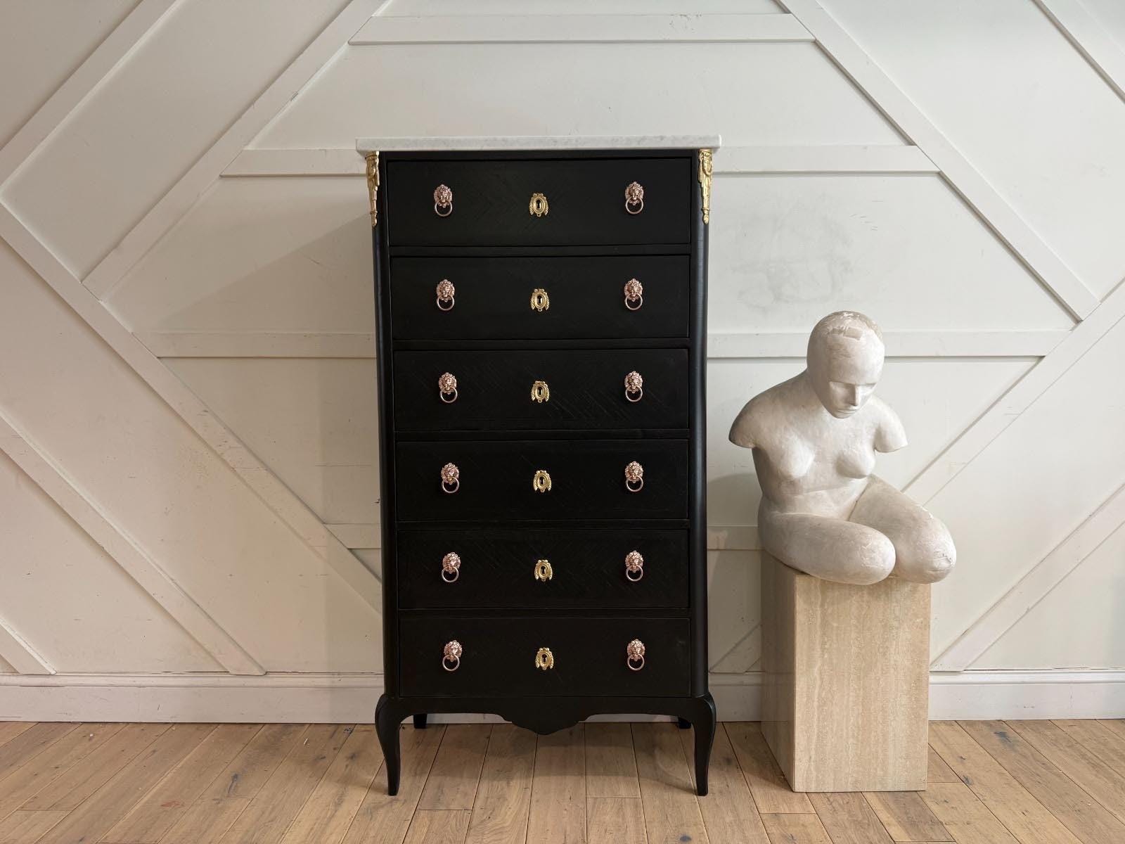 black dresser with white marble top vintage marble top dresser