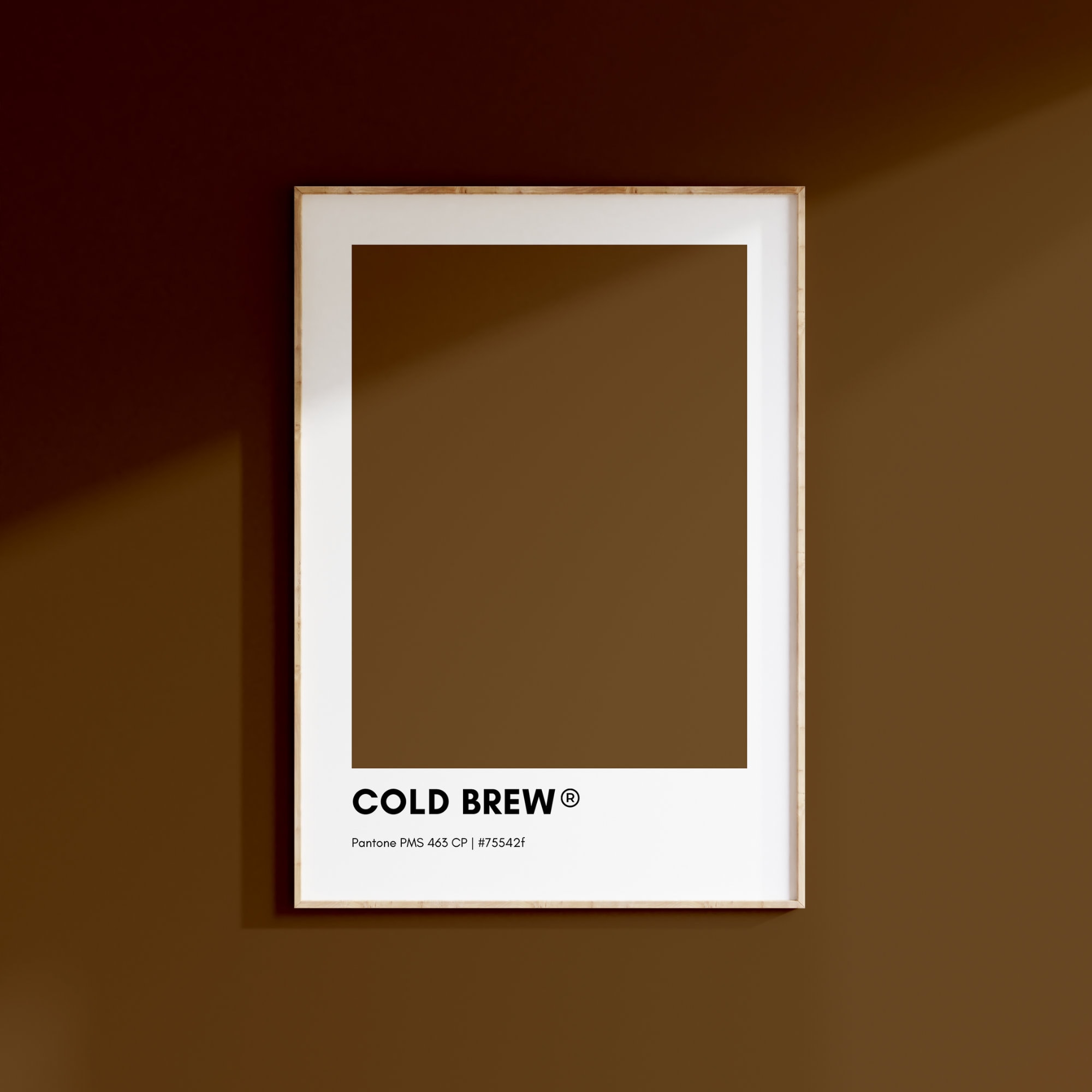 Cold Brew Pantone, COFFEE Pantone Print Poster, BROWN Pantone Wall Art ...