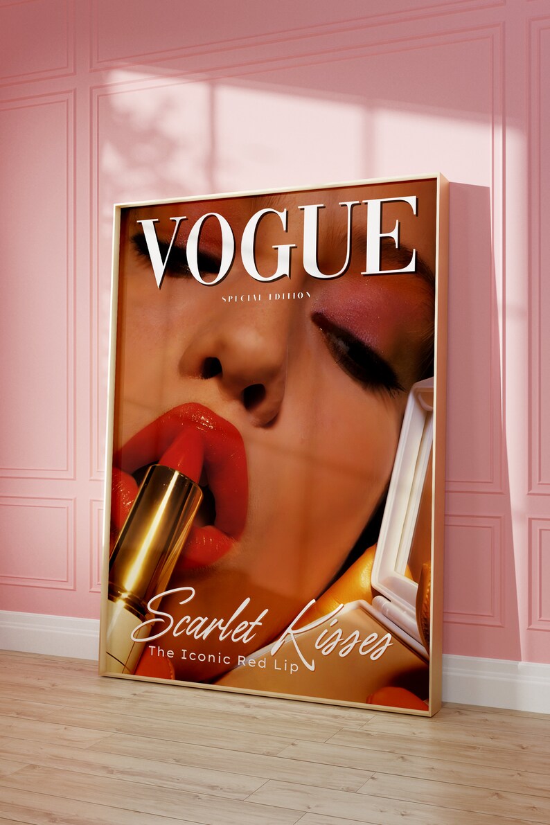 Vogue Poster Printable Aesthetic Poster Vogue Magazine - Etsy