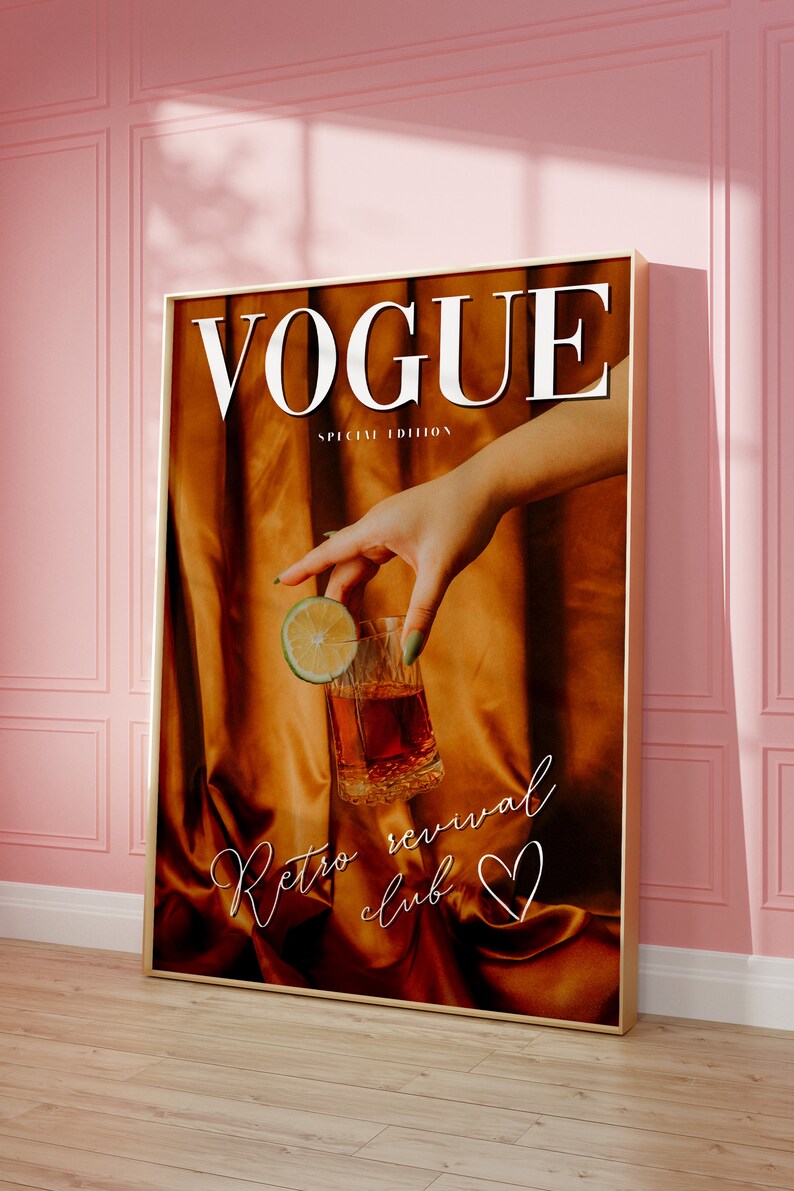 Vogue Poster Printable Aesthetic Poster Vogue Magazine - Etsy