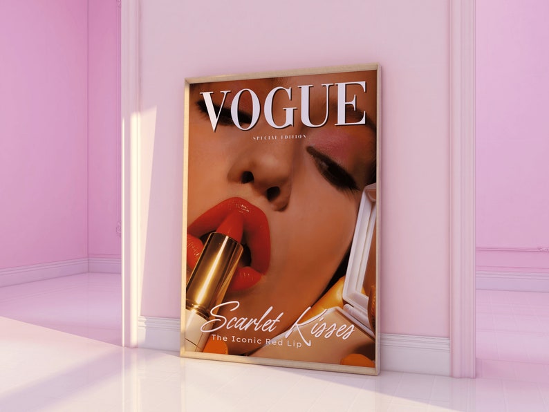 Vogue Poster Printable Aesthetic Poster Vogue Magazine - Etsy