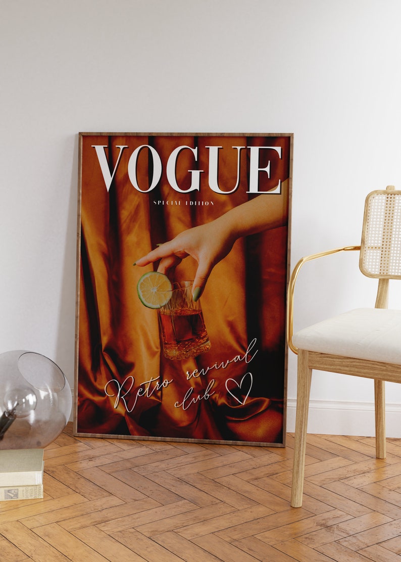 Vogue Poster Printable Aesthetic Poster Vogue Magazine - Etsy