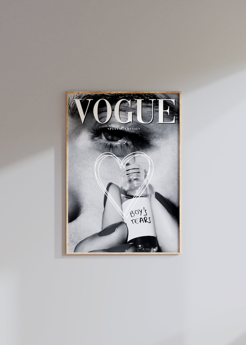 Vogue Poster Printable Aesthetic Poster Vogue Magazine - Etsy