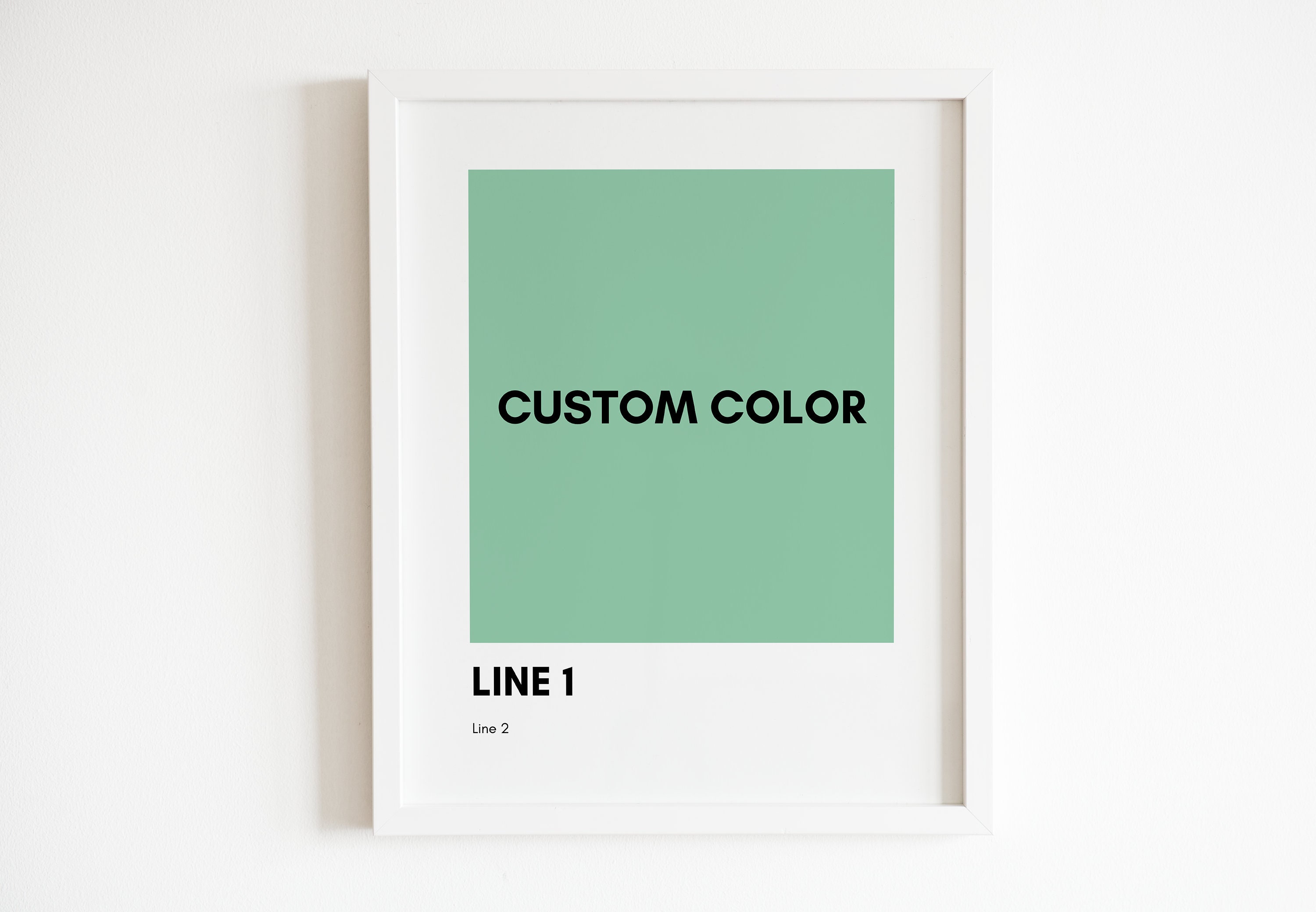 アート・デザイン・音楽 PANTONE Custom Pantone Color Art Print | Personalized Wall Decor (digital