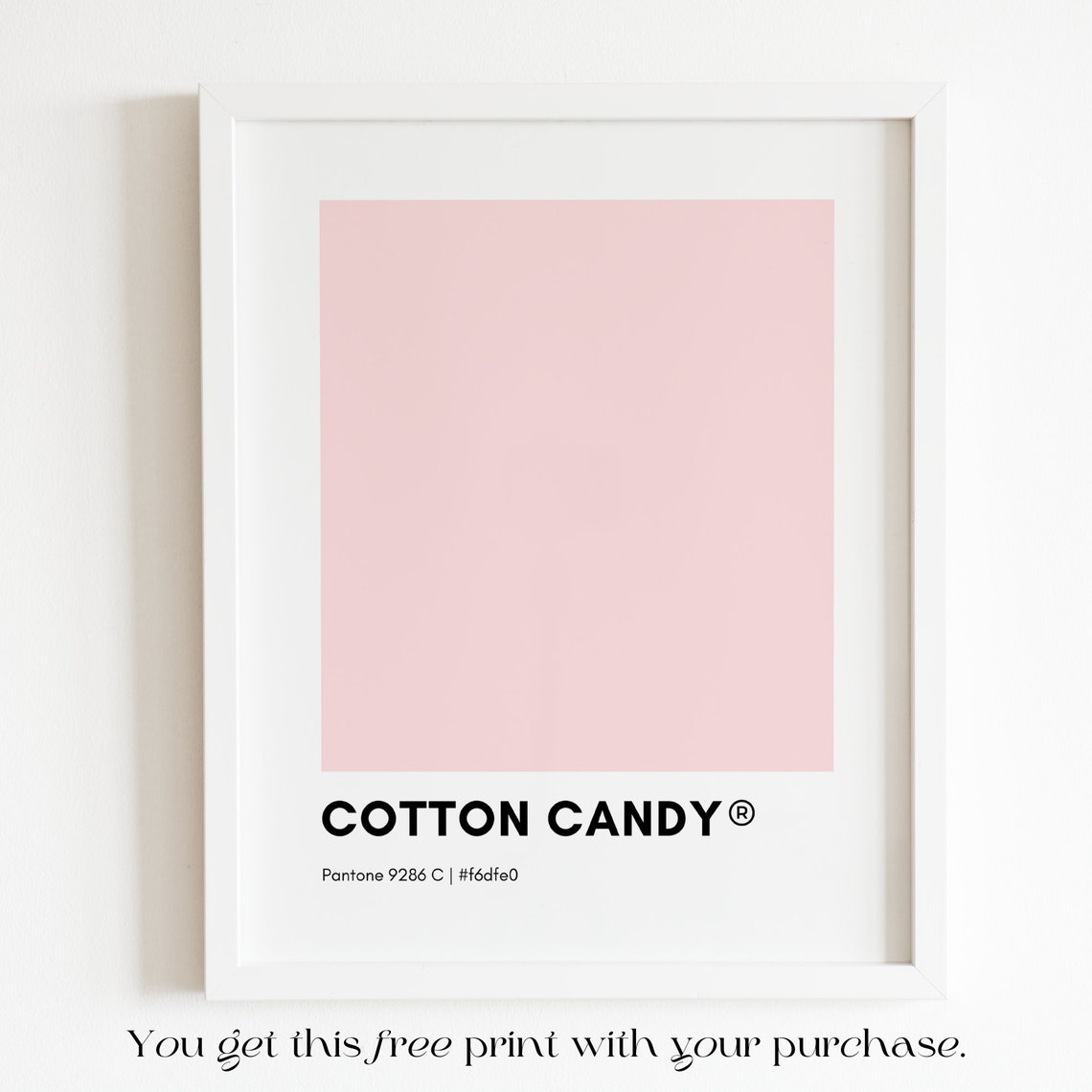 Pantone PINK Wall Art Printable Bundle Set of 6 Prints Pink Etsy