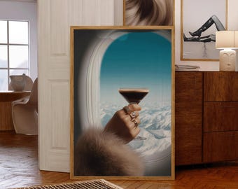 NO 15 LUXURY Fashion Poster Printable, Vogue Poster, Chic Poster Print, Editorial Wall Art, Travel Poster, Espresso Martini Wall Art, Fur