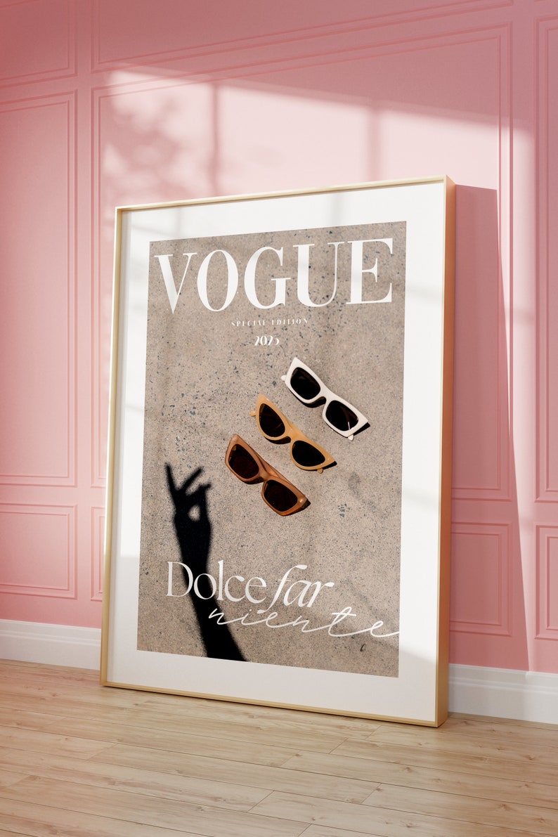 Vogue Poster Printable Aesthetic Poster Vogue Magazine - Etsy