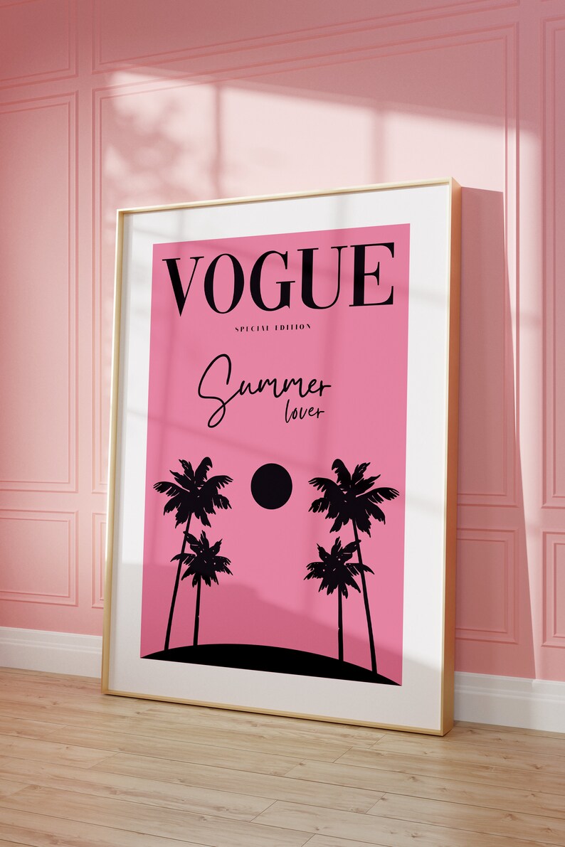 Vogue Poster Printable Aesthetic Poster Vogue Magazine - Etsy