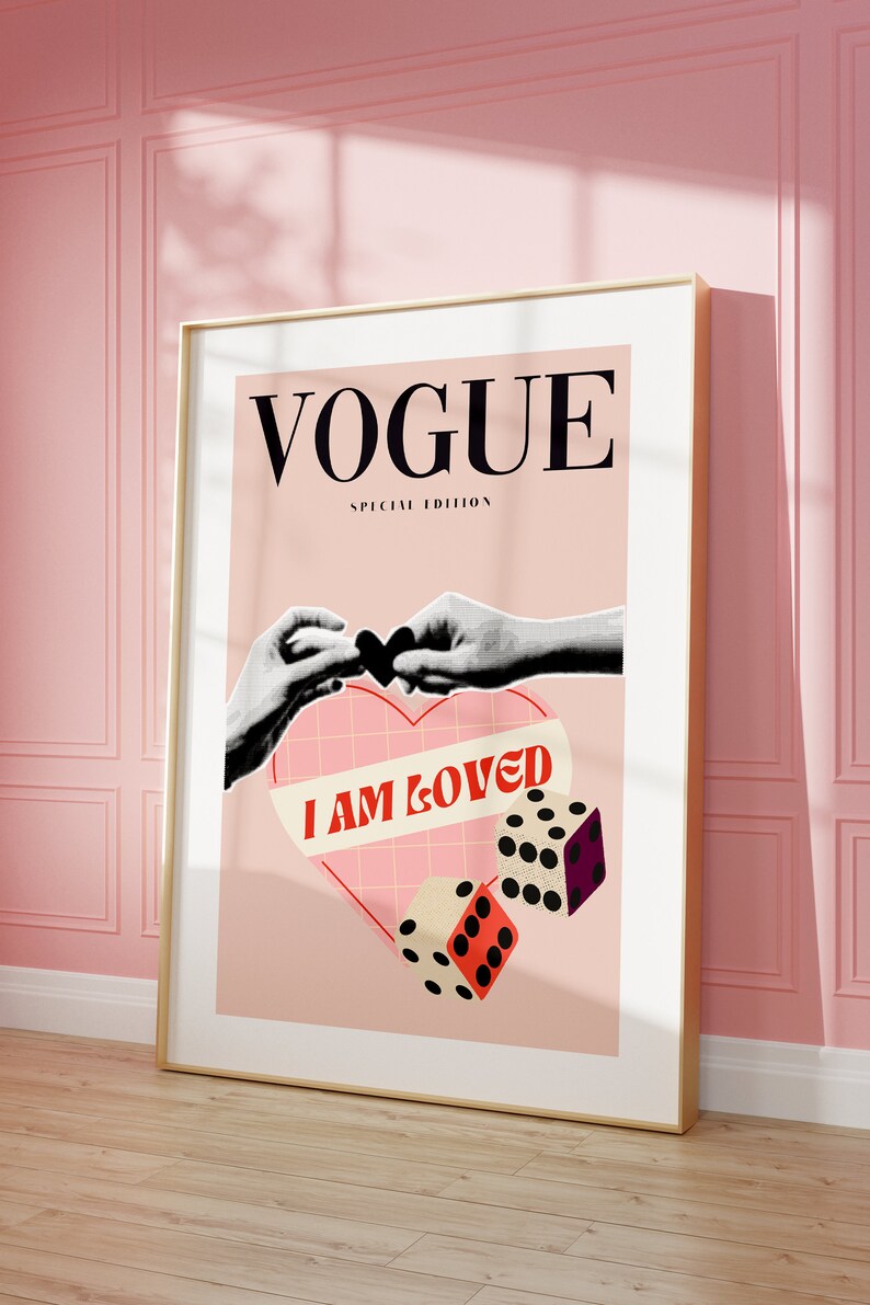 Vogue Poster Printable Aesthetic Poster Vogue Magazine Etsy