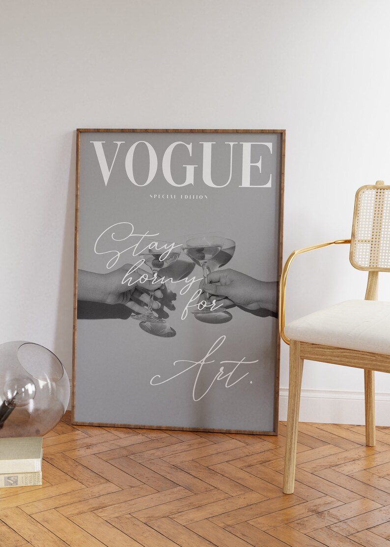 Vogue Poster Printable Aesthetic Poster Vogue Magazine - Etsy