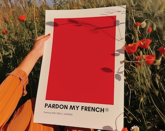 PARDON MY FRENCH グラフティ デザイン 風景画 ショルダーバッグ