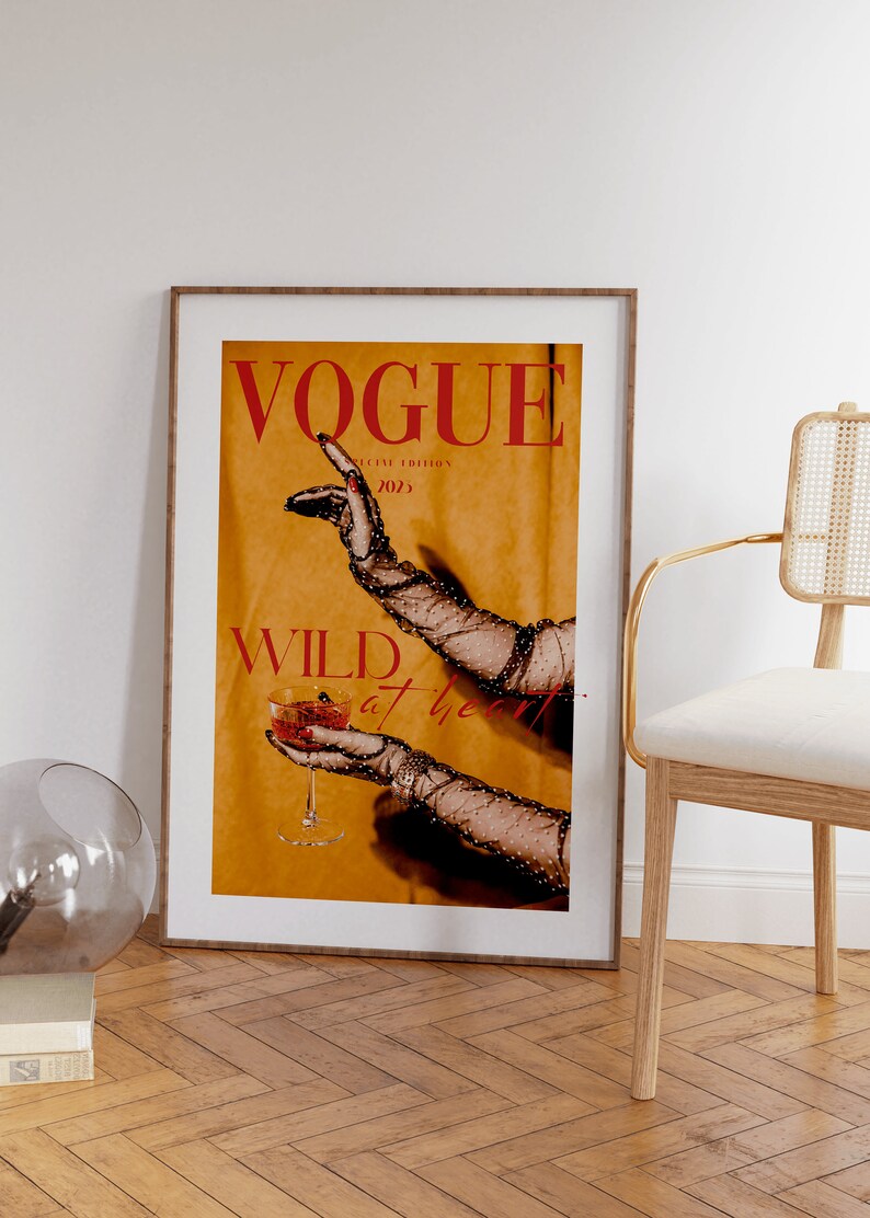 Vogue Poster Printable Aesthetic Poster Vogue Magazine - Etsy