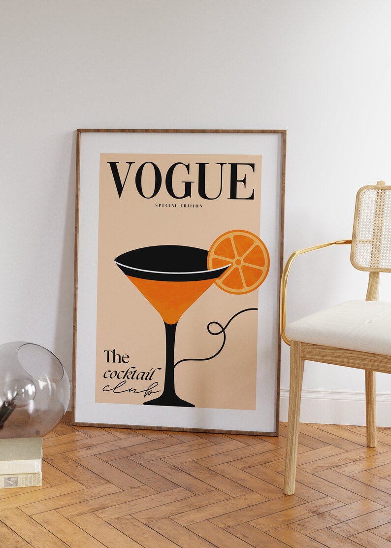Vogue Poster Printable Aesthetic Poster Vogue Magazine - Etsy