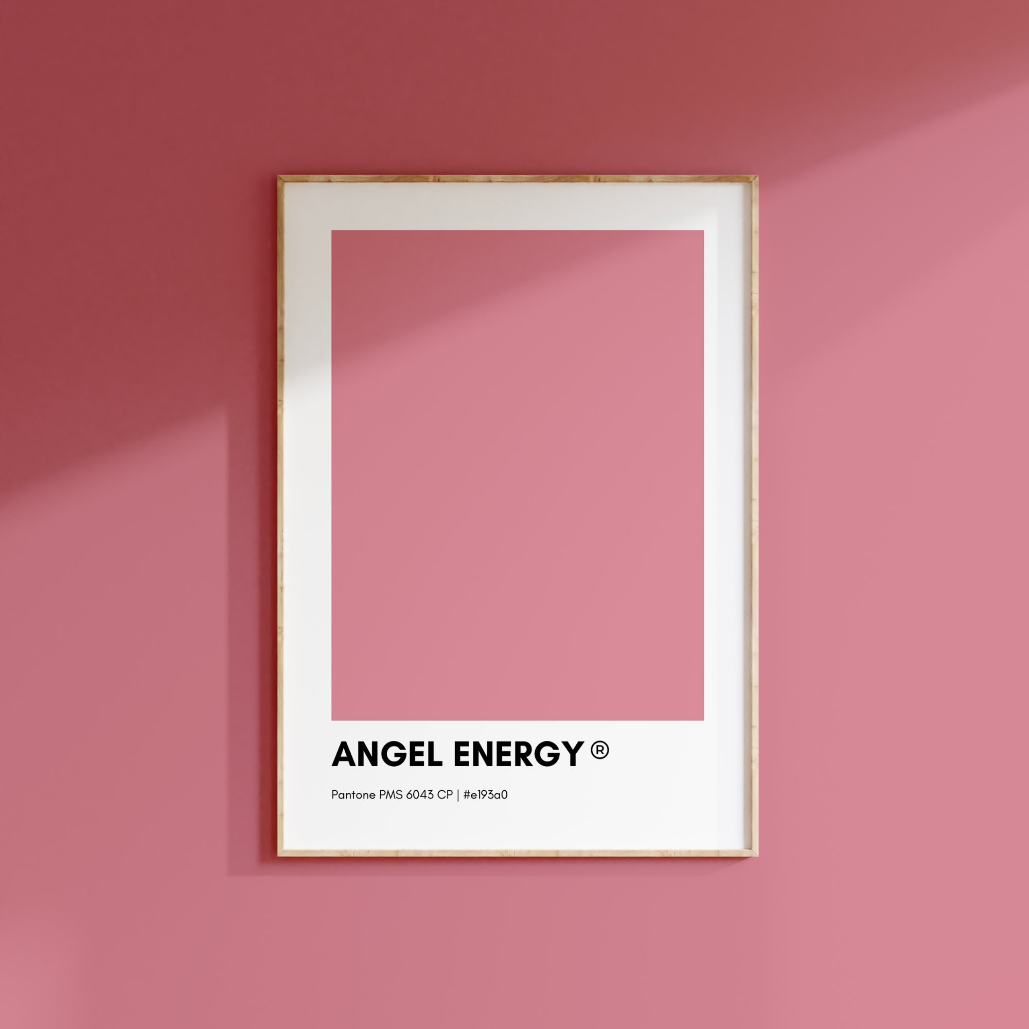 パントンピンクコレクションウォールアートプリントバンドル、ピンク