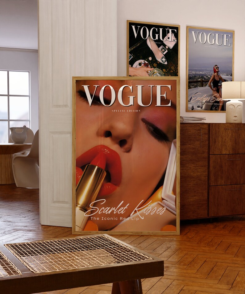 Vogue Poster Printable Aesthetic Poster Vogue Magazine - Etsy