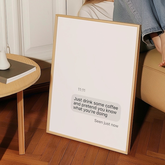 Decorative Message Print Word message art print, statement art, words for thought  main image 4