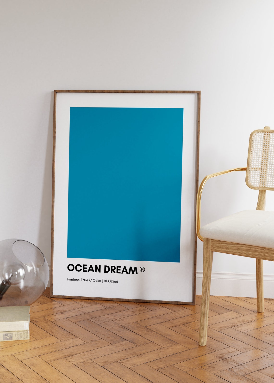 Ocean Dream Blue Pantone, BLUE Pantone Print Poster, Blue Wall Art