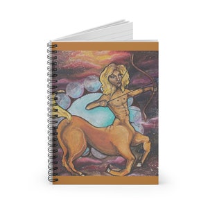 Sagittarius Babe - Lined Spiral Notebook