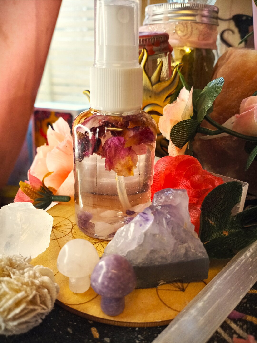 CAZIMI MOON WATER rare Crystal & Rose Infused New Moon. Etsy