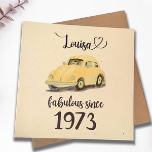 Cartão personalizado | Cartão de aniversário de 50 anos | Cartão de aniversário de 40 anos | Cartão personalizado | Cartão de aniversário de 30 anos | Cartão de aniversário de 60 anos | Cartão 100% reciclado