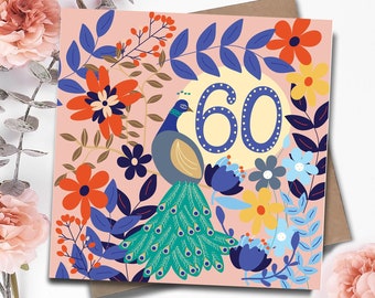 carte 60e anniversaire | carte d'anniversaire
