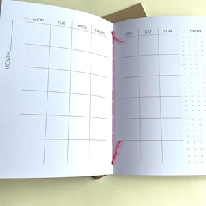 Planner mensal sem data | Eco Planner | Planner mensal sem data A6 | Planner mensal sem data A5 | Planner de bolso
