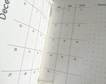 Monatsplaner Januar 2027-September 2028