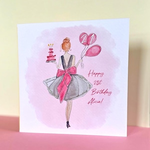 Cartão de aniversário de 21 anos para ela | Aniversário de 21 anos para amiga