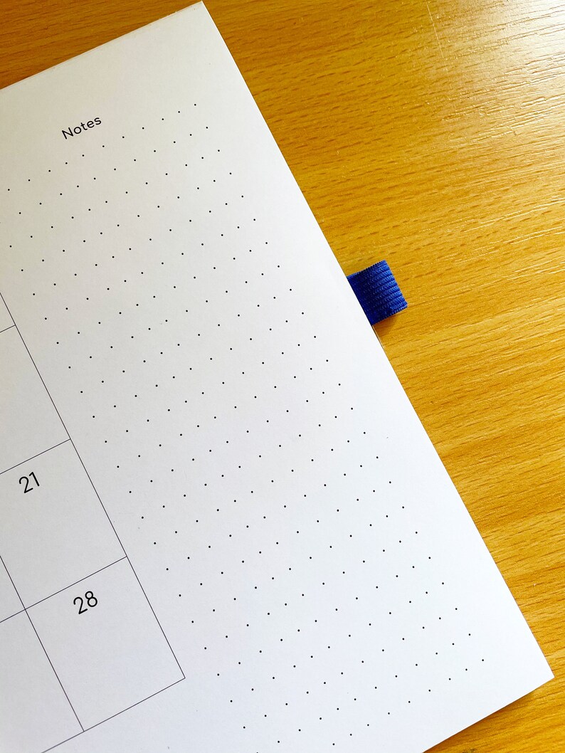 2024 Monthly Planner Pad Calendar Pad Pick Your Start Month Desk Planner Calendar