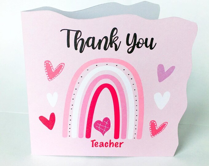 Thank you Teacher card | Custom card | Teacher appreciation card | SNA thank you