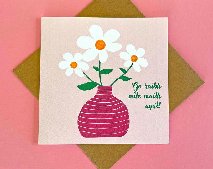 Go raibh maith agat | Irish Thank You | Thank you card | thank you card in Irish | Irish Language card