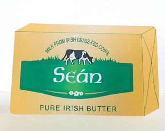 Personalised Kerrygold Butter Card: Funny Irish Birthday Card