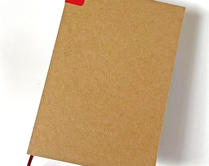 102 page recycled premium Italian paper notebook | A6 Pocket size | A5 journal | choose your colour | choose inside pages