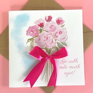 Thank you card | thank you card in Irish | wedding thank you | friend thank you | gift card
