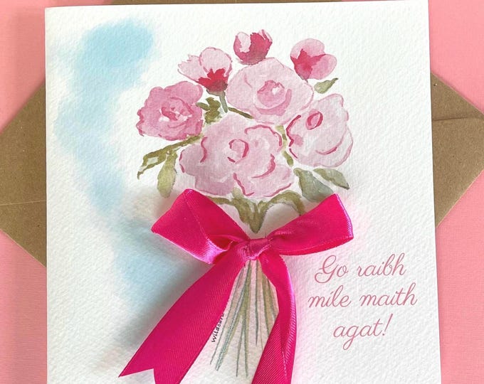 Thank you card | thank you card in Irish | wedding thank you | friend thank you | gift card
