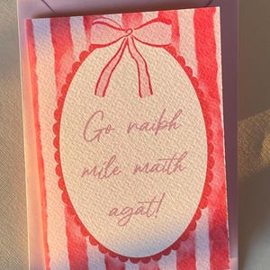 Thank you card in Irish language | Go raibh míle maith agat card
