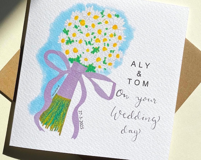 Wedding day card | customisable wedding card