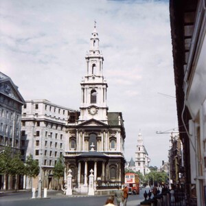 Retro photo 1940s print: London, Saint Martin&#39;s