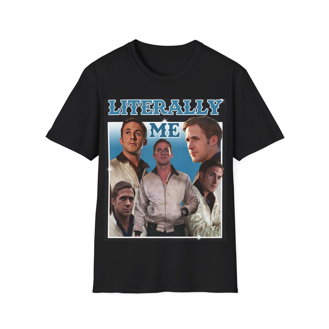 T-shirt Uomo Crazy Dog 'You Literally Mean Figuratively' – Maglia Sarcastica, Grammatica, Nero - Foto 5