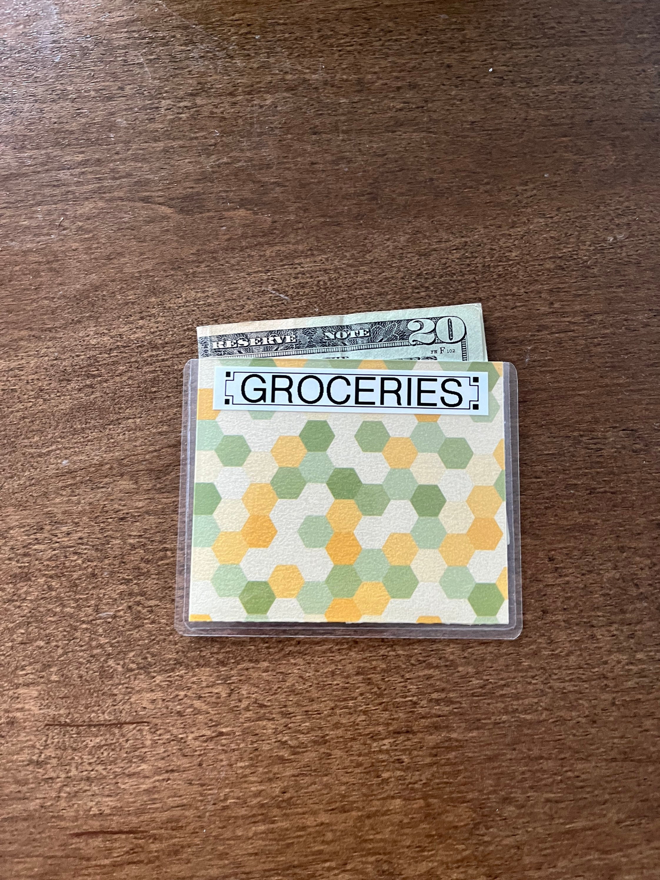 Set of 5 Mini Cash Envelope Laminated Labeled Etsy