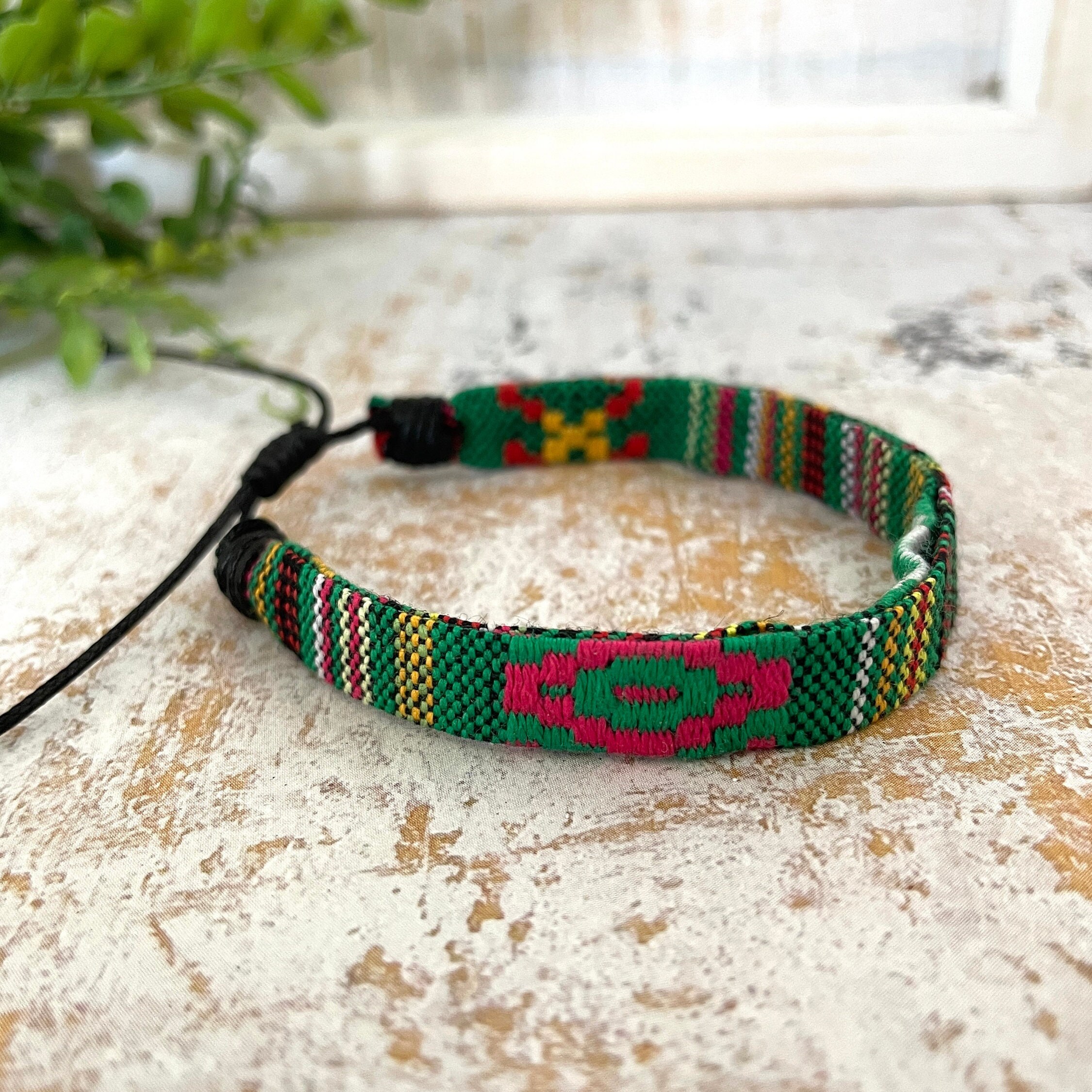 Black sale cloth bracelet