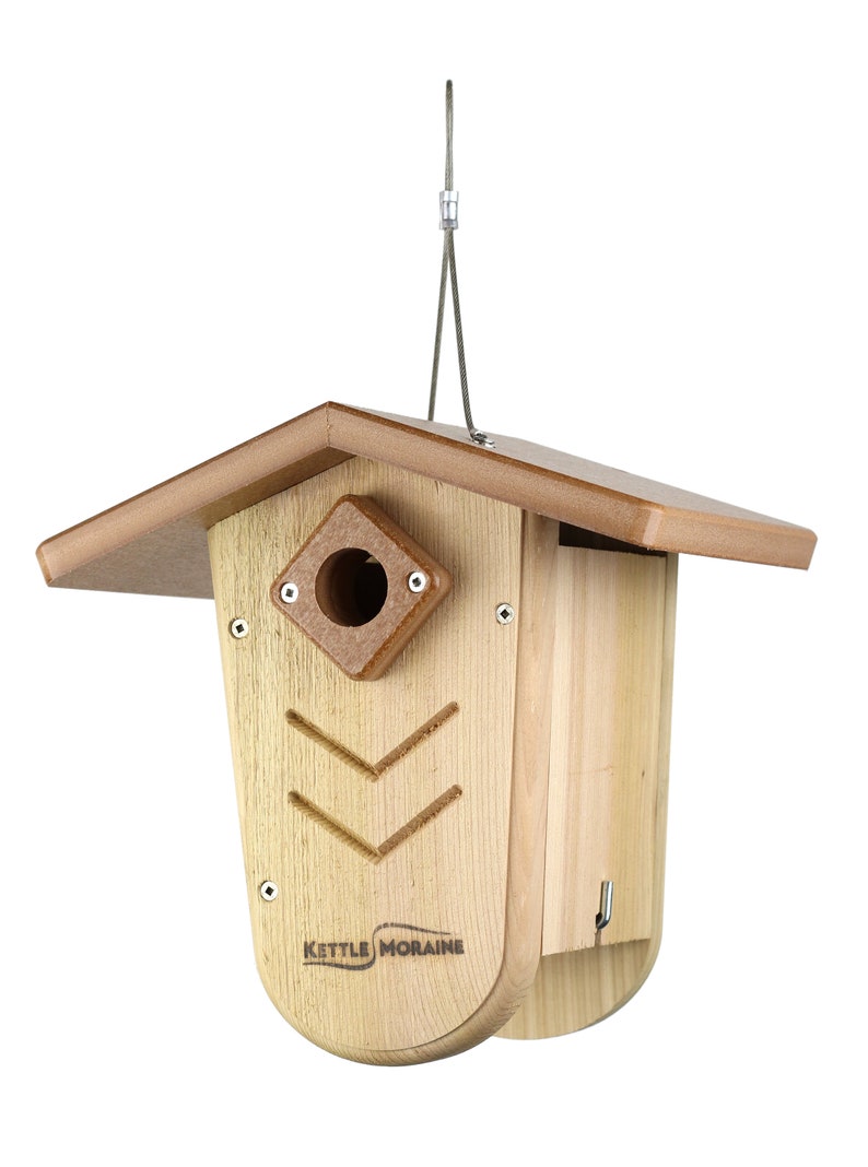 Kettle Moraine Hanging Moraine Bird House for Wrens & Chickadees w/ Predator Guard image 6