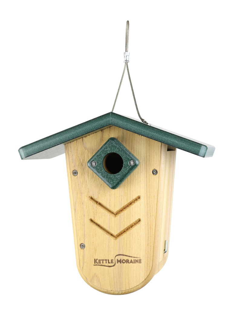 Kettle Moraine Hanging Moraine Bird House for Wrens & Chickadees w/ Predator Guard image 2