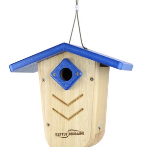 Kettle Moraine Hanging Moraine Bird House for Wrens & Chickadees w/ Predator Guard image 4