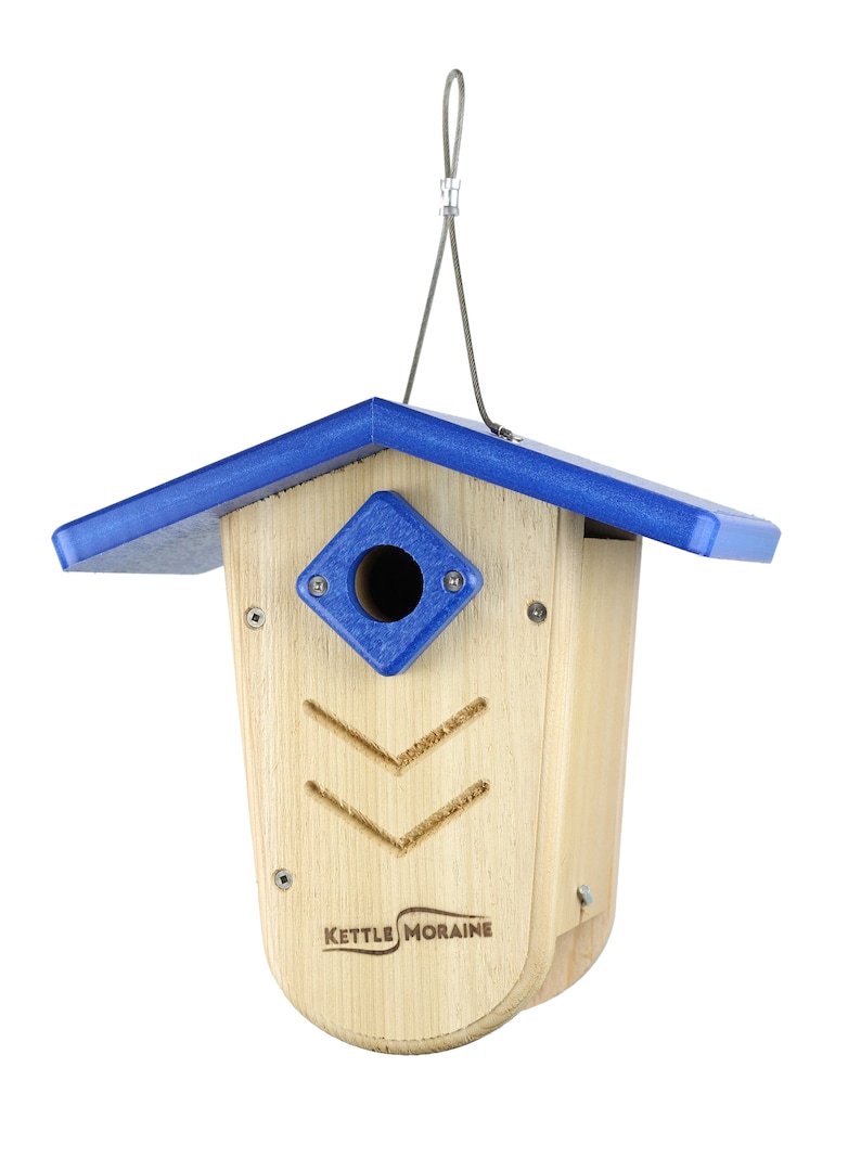 Kettle Moraine Hanging Moraine Bird House for Wrens & Chickadees w/ Predator Guard image 4