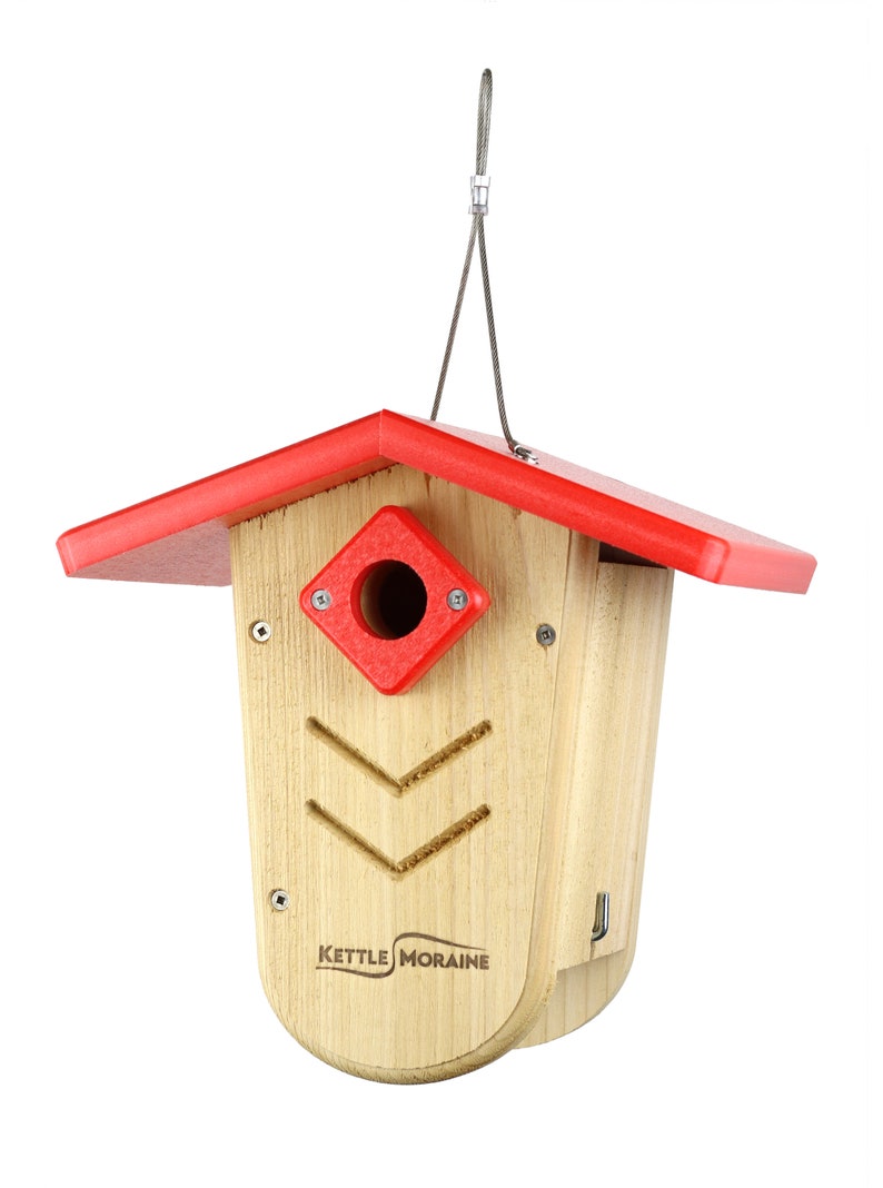 Kettle Moraine Hanging Moraine Bird House for Wrens & Chickadees w/ Predator Guard image 3