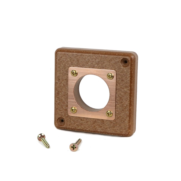 Kettle Moraine Recycled Predator Guard with Copper Portal for Bluebird Houses and Nest Boxes