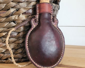 Leather flask