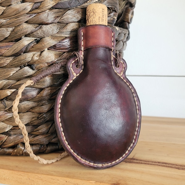 Leather flask