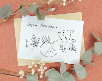 Seeded Planting Card - Happy Birthday - Fox